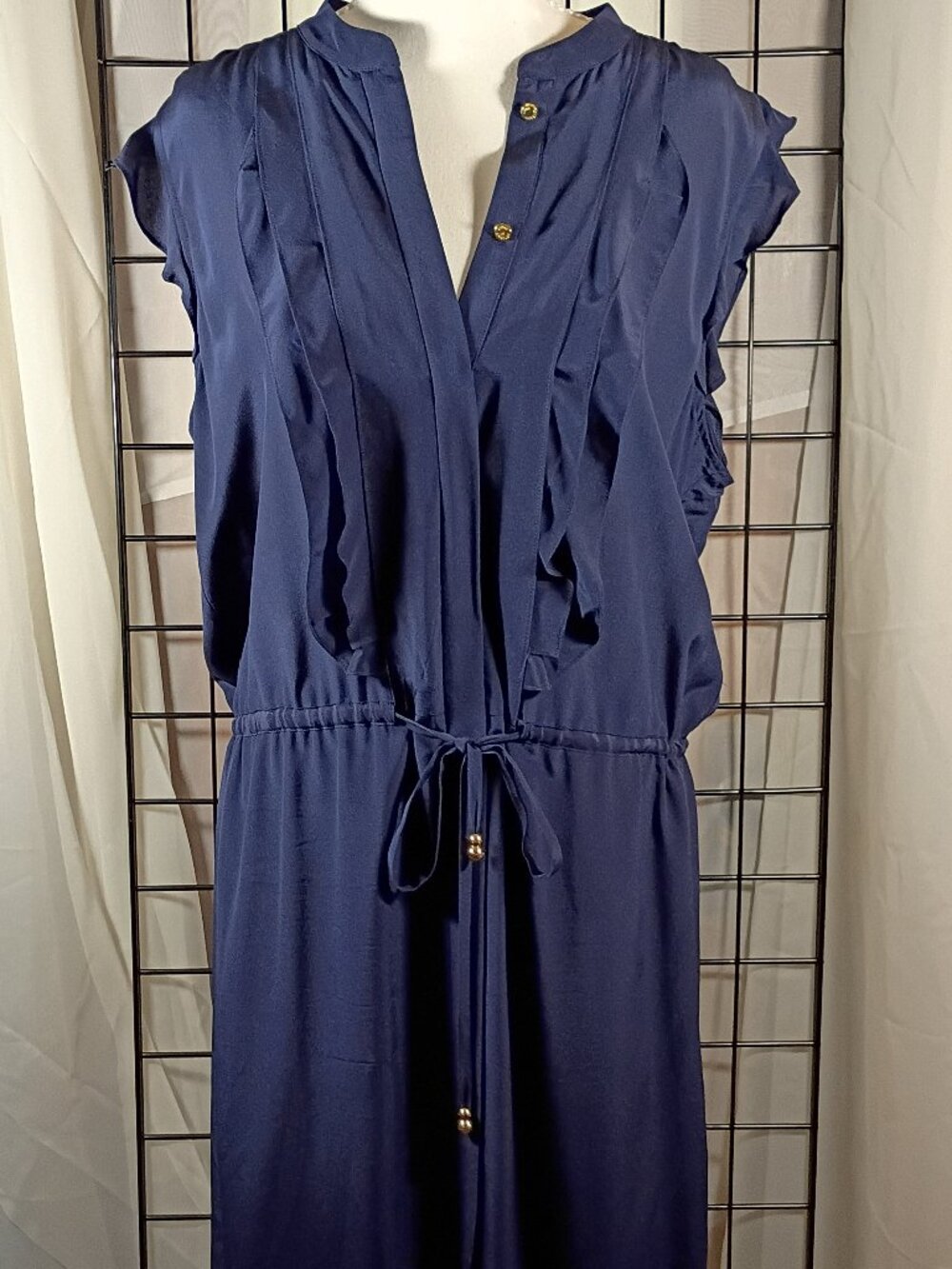Juicy Couture Sleeveless/Cap Ruffled Shoulder Dress